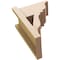 Ekena Millwork 7 1/2-in W x 12-in D x 16-in H Funston Trad Rough Cedar Woodgrain TimberThane Outlooker, Primed Tan OUTUR075X12X16FST04RCPR - alternate 3